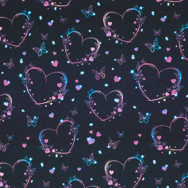 French Terry stof Indigo 