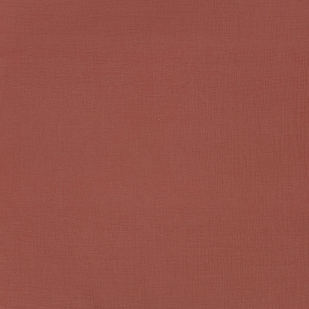 Muslin fabric Redwood matte 