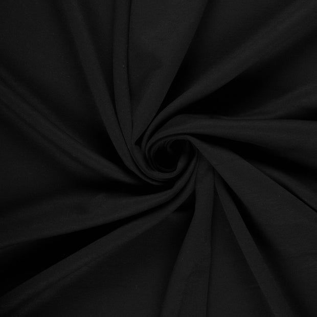 Rib Jersey fabric Black 