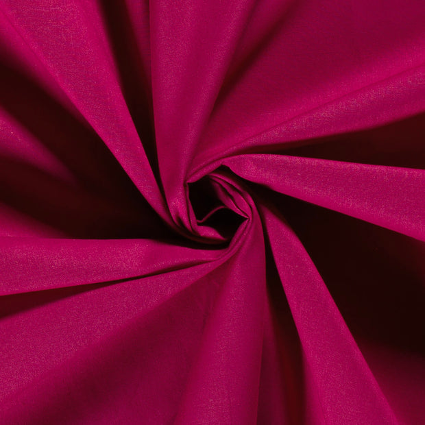 Cretonne tissu Unicolore Magenta