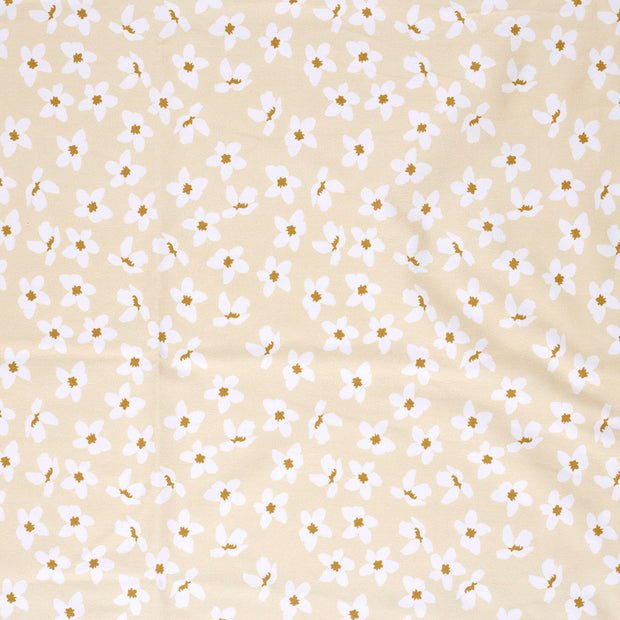 French Terry fabric Beige printed 