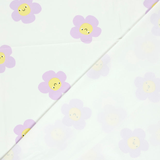 Jersey fabric Flowers printed 