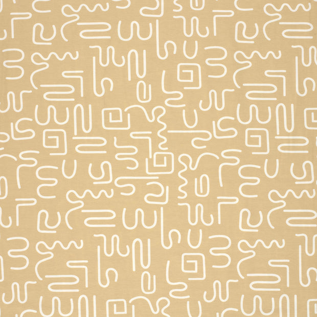 Cotton Jersey fabric Beige soft 
