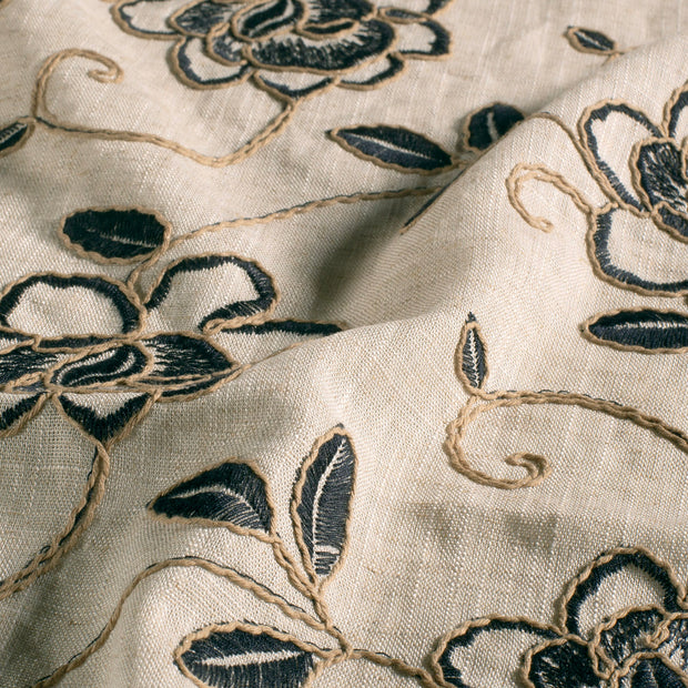  fabric Flowers Navy
