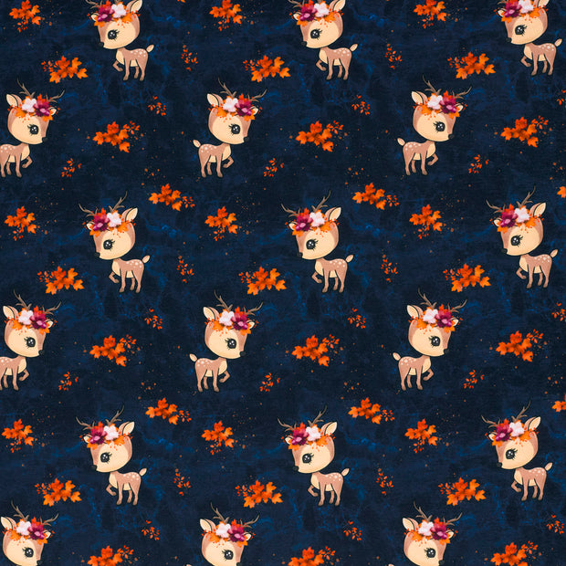 French Terry fabric Navy matte 
