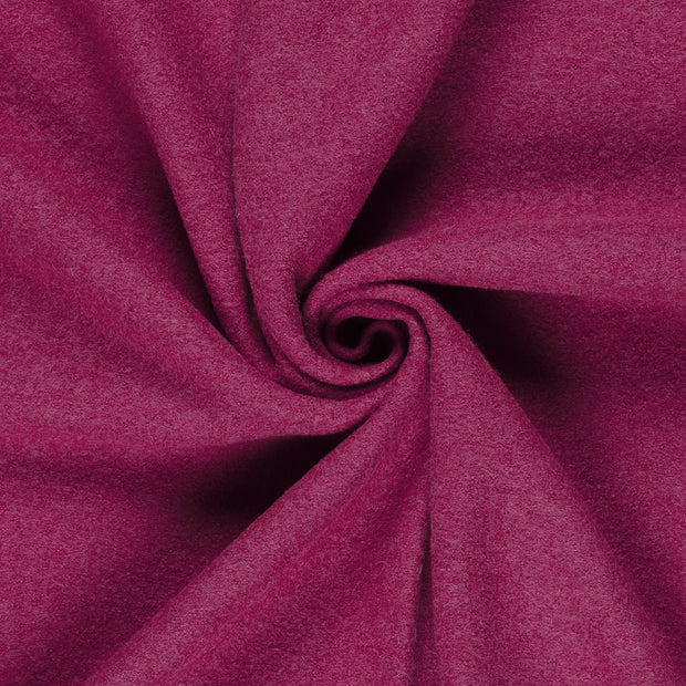 Wool Boucle fabric Fuchsia 
