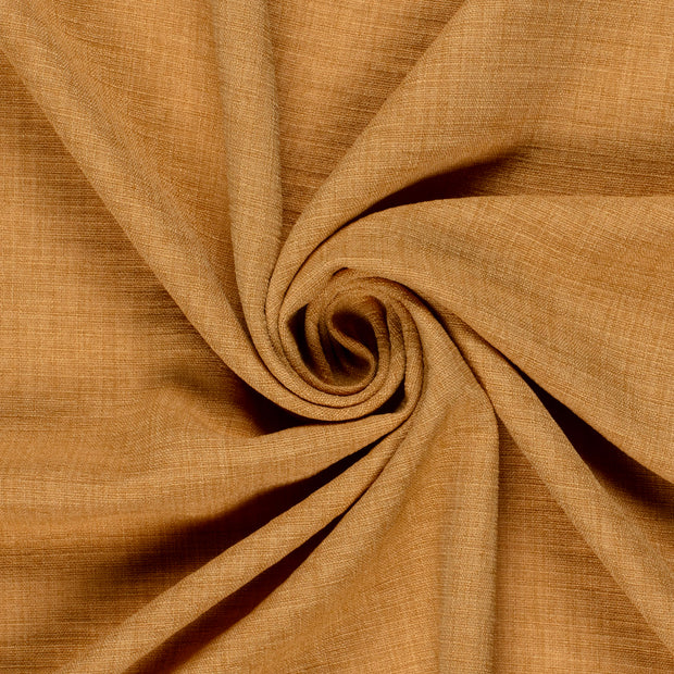 Aspecto lino tela Unicolor Camel