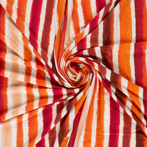 Viscose Jersey fabric Red digital printed 