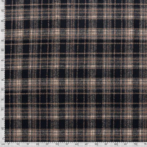 Jacquard fabric Checks Navy