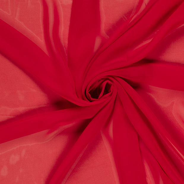 Chiffon fabric Red 