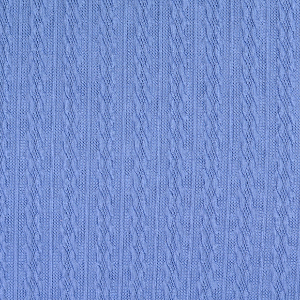 Heavy Knit stof Strepen Indigo