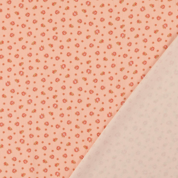 Corduroy 4.5w fabric Old Pink digital printed 