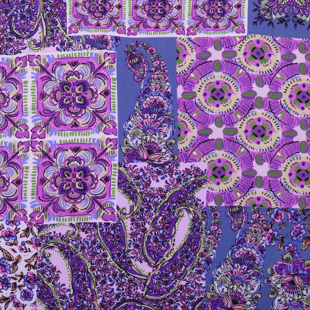 Viscose Twill fabric Patchwork Lila