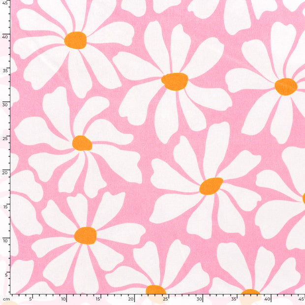  tissu fleurs Rose