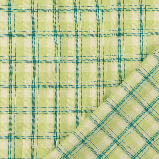 Flanel stof Donker mint 
