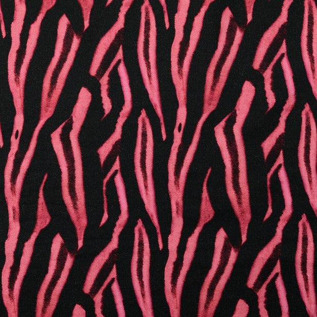 French Terry stof Dieren Licht roze