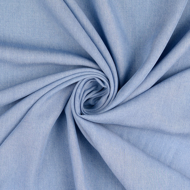 TENCEL™ Lyocell Twill fabrik Indigoblau vorgewaschen 