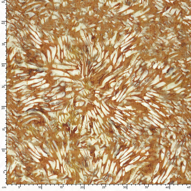 Chiffon fabric Glitter Orange