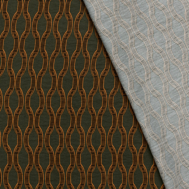 Viscose Nylon Crepe fabric Abstract printed 