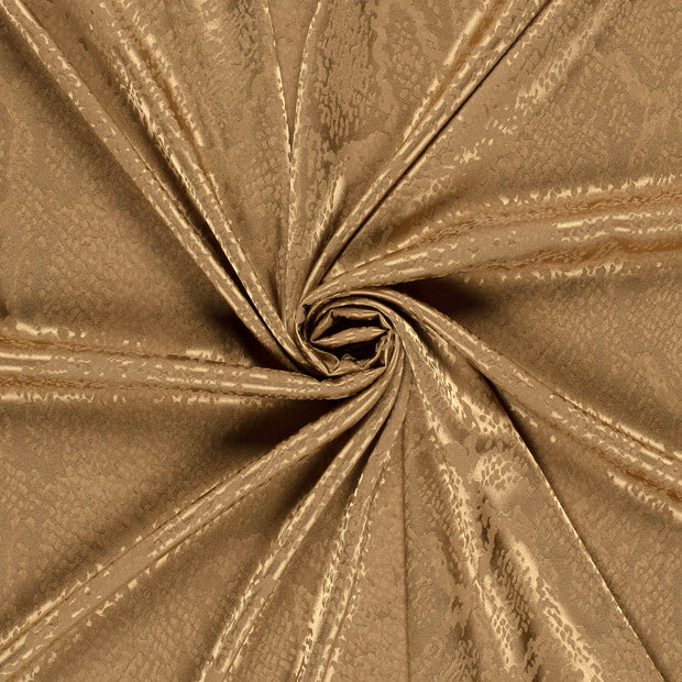 Satin Jacquard fabric Camel 