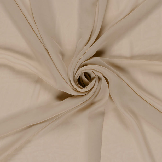 Chiffon fabrik Beige 