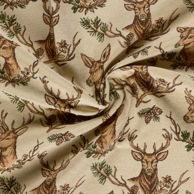 Gobelin stof Beige jacquard 