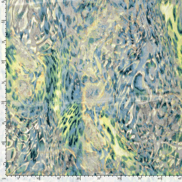 Satin Velvet fabrik Abstrakt Indigoblau