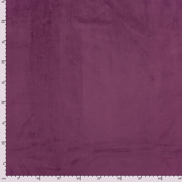 Fluweel stof Effen Aubergine