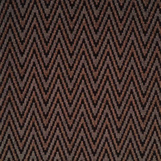 Jacquard Jersey fabrik Zick Zack Schwarz