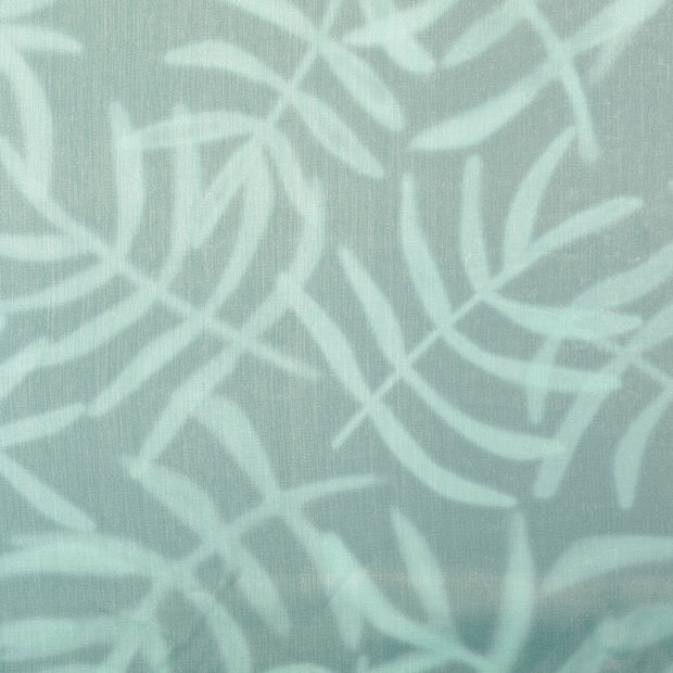 Viscose Satin fabric Camouflage Turquoise