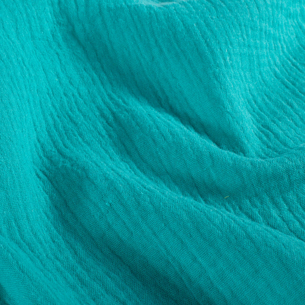 Muslin fabric Unicolour Turquoise