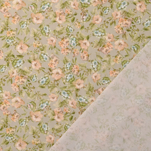 Cotton Poplin fabric Grey 