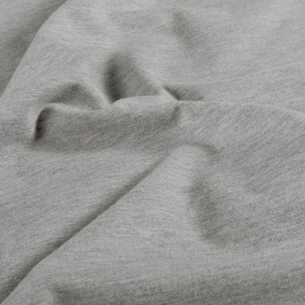 Cotton Jersey fabric Melange Light Grey