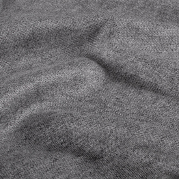Heavy Knit stof Melange Grijs