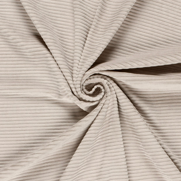 Nicky Velours Rib fabric Beige 
