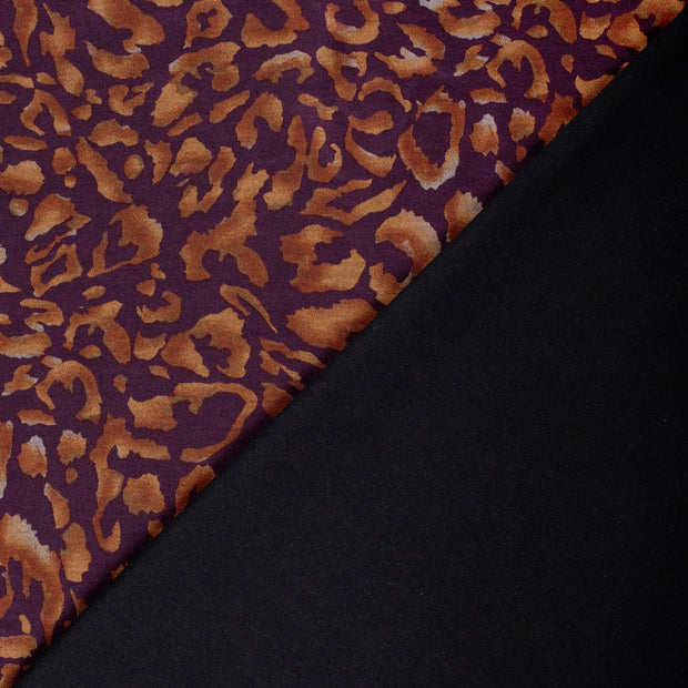 Poly Viscose Jersey stof Abstract discharge bedrukt 