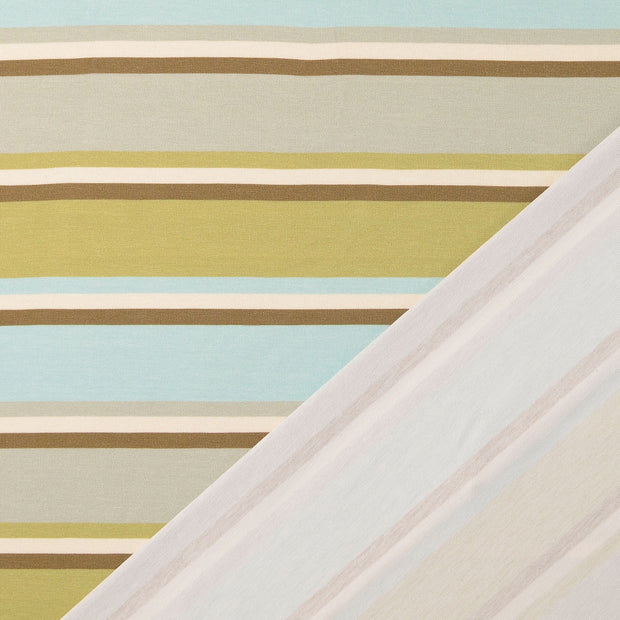 Jersey fabric Stripes Oker