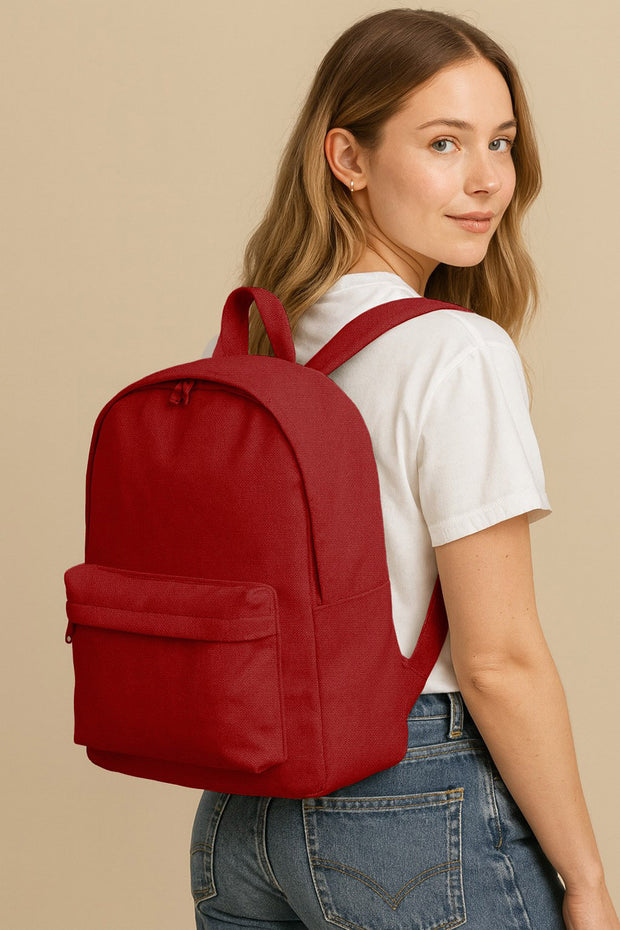 Canvas fabric Unicolour Red