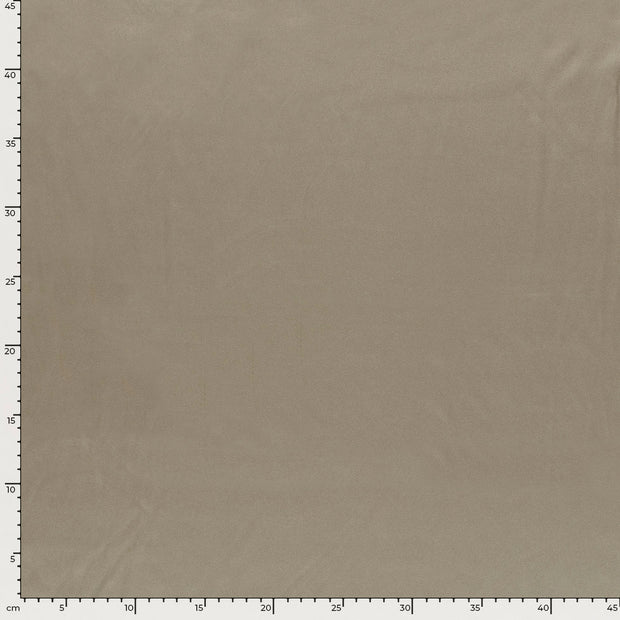 Satin fabric Unicolour Taupe Grey