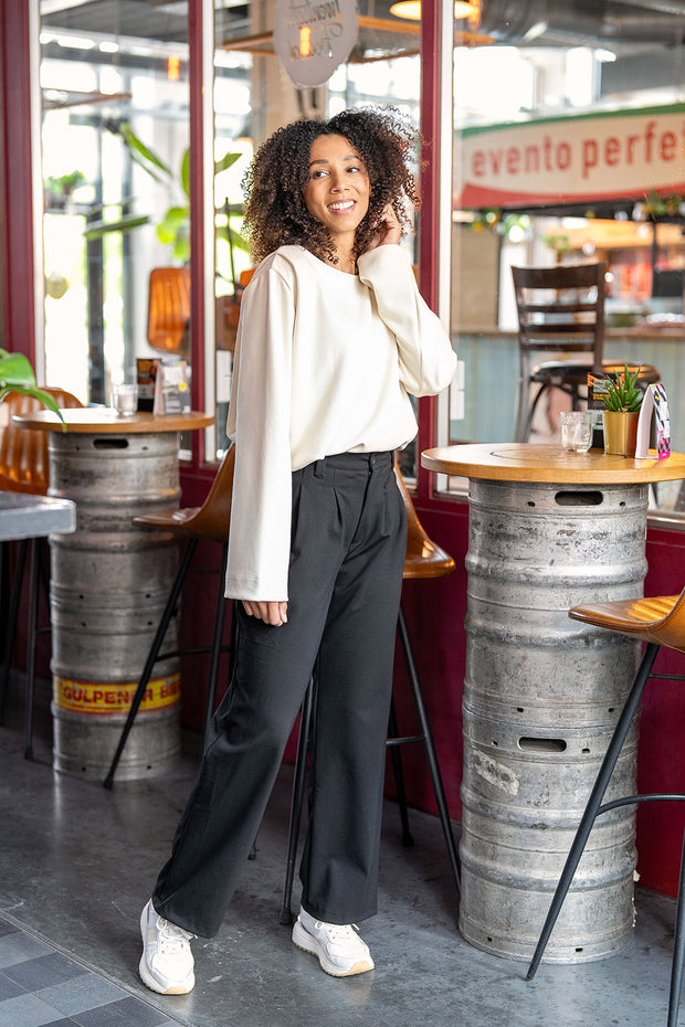 Heavy Knit fabrik Uni Nude