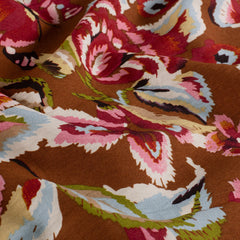 Viscose Nylon Crepe bedrukt Bloemen