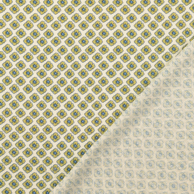 Seersucker tissu Vert Olive 