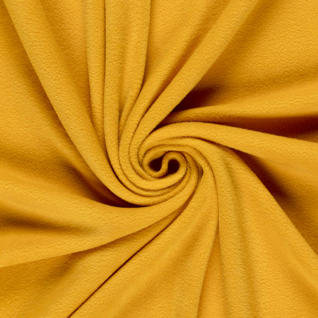 Polar Fleece fabrik Ocker gebürstet 