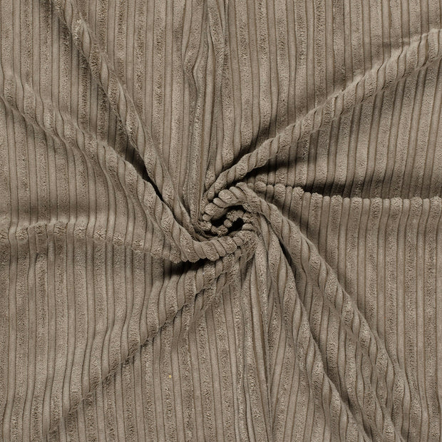 Corduroy 4.5w stof Taupe grijs brushed 