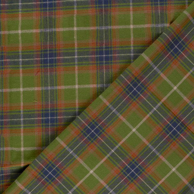 Flanelle tissu Carreaux brossé 