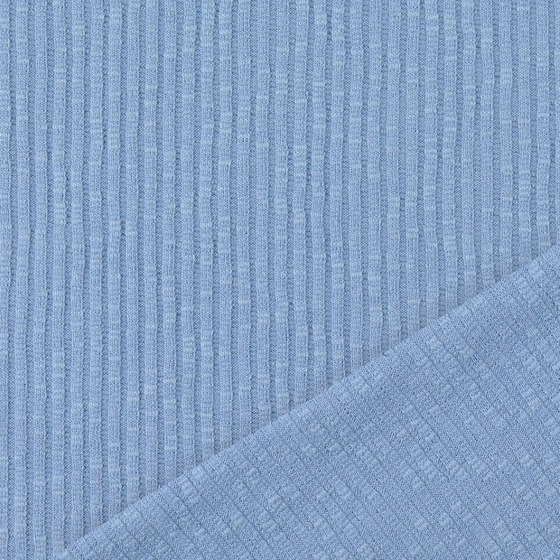 Heavy Knit tela Cielo azul 