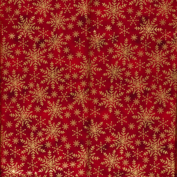 Popeline de Coton tissu Rouge 