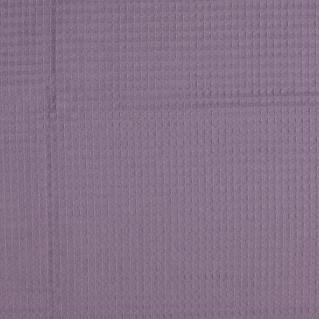 Waffle piqué fabric Unicolour Carbon