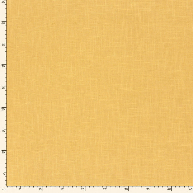 Lino tela Unicolor Ocre