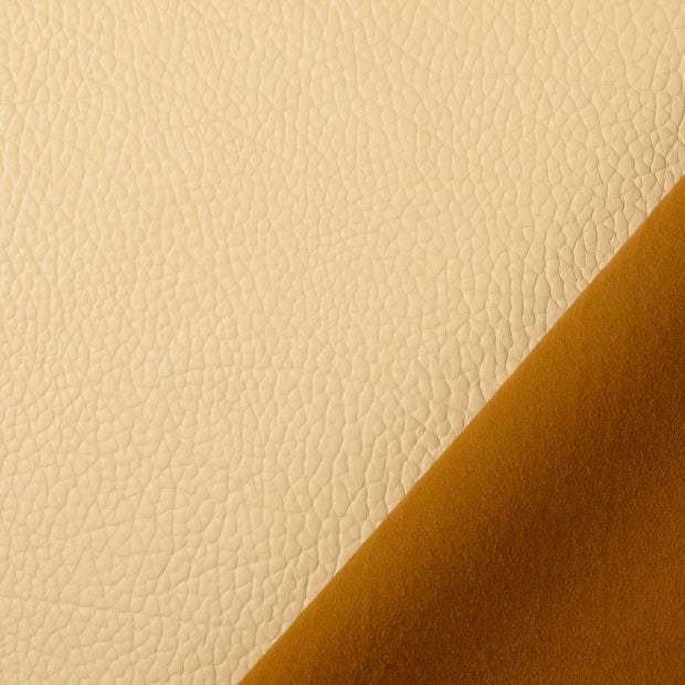 Leather fabric Nude bounded 